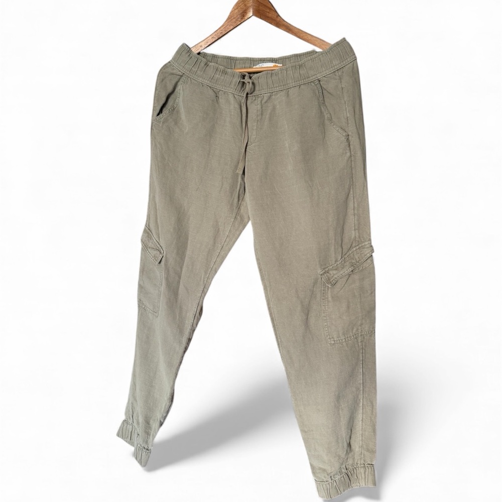 C&C California Women’s  cargo linen pants Size M.